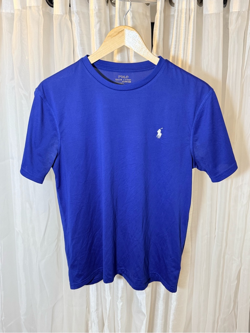 Polo by Ralph Lauren Short-Sleeve Crew Tee in Royal Blue with White Logo